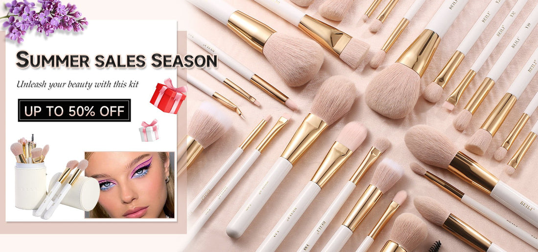 Pink Vegan Synthetic Professional Makeup Brush Set - BEILI Official Shop