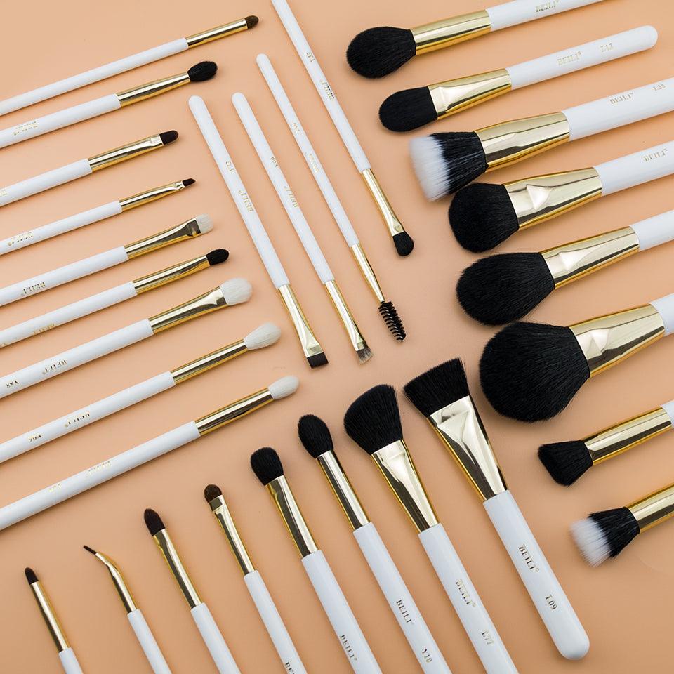 Black Natural-Synthetic Professional Makeup Brush Set 29Pcs, White  WB-S29 - BEILI Official Shop