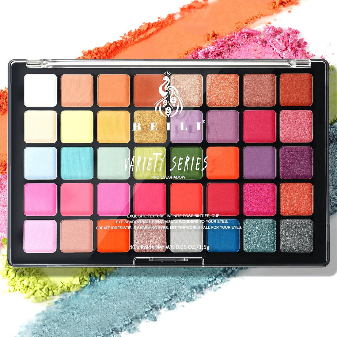 BEILI 40 Colors Waterproof Highly Pigmented Eye Makeup Palette