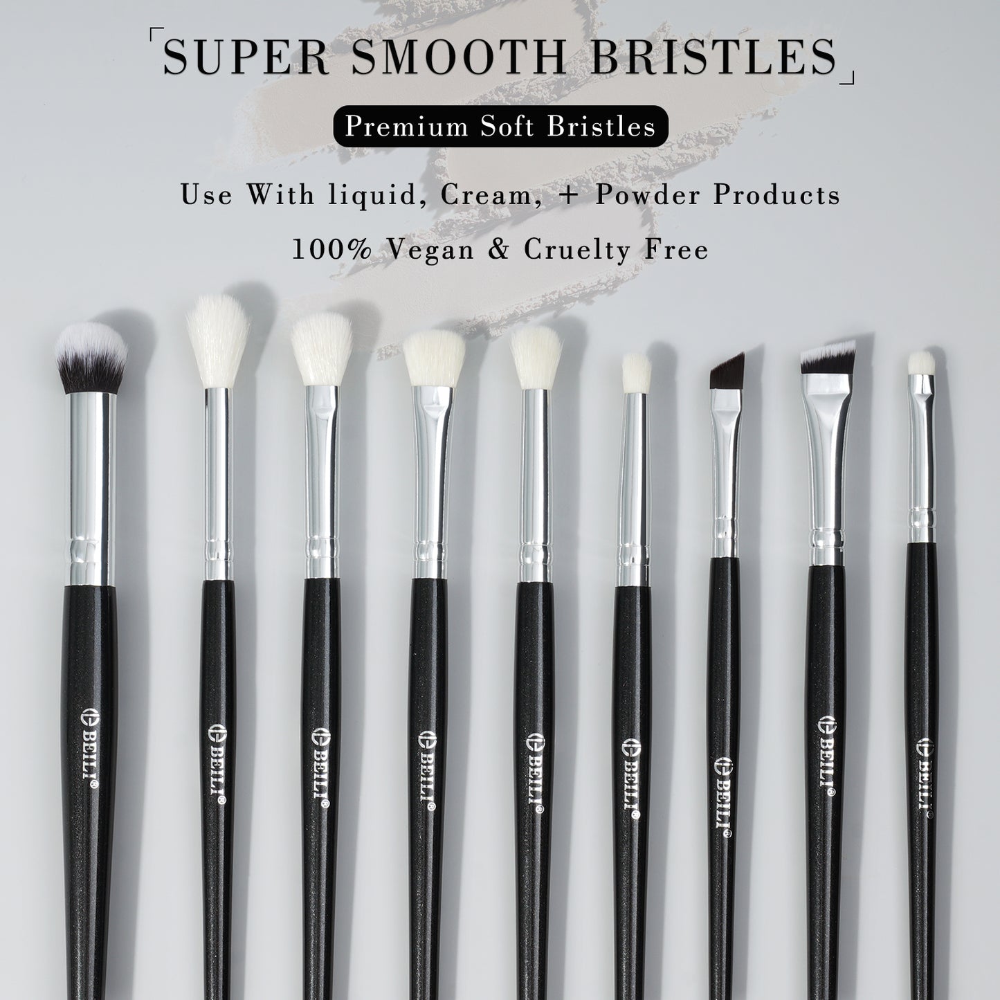 Water based paint makeup brush set(WPE9)