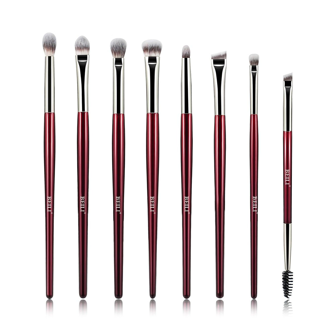 BEILI 8Pcs Daily Eye Makeup Brushes Set PR8