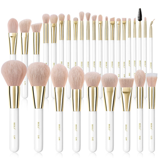 Set di pennelli per trucco professionale vegano premium rosa 30 pezzi/25 pezzi/20 pezzi