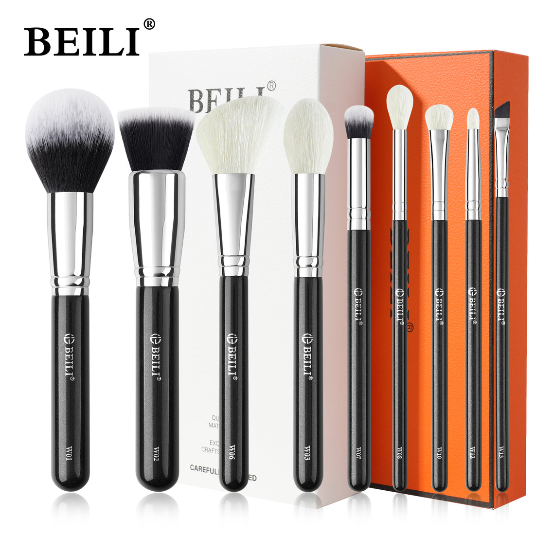 Water based paint makeup brush set（WZ9/WP9）