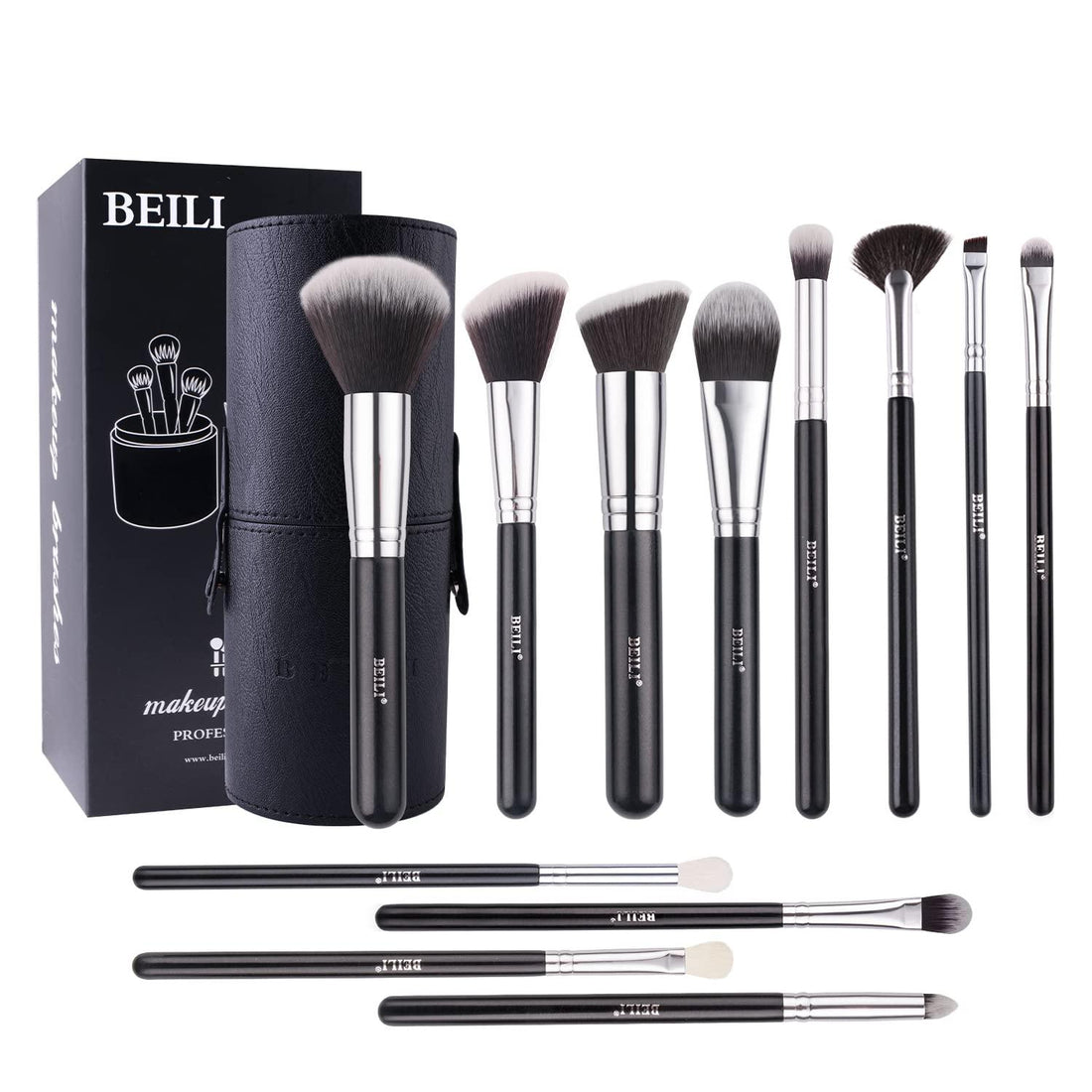 BEILI 12Pcs Individual Makeup Brush Set B12/B12T - BEILI Official Shop