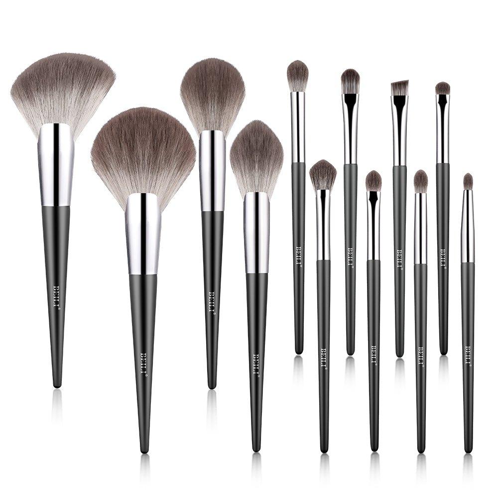 BEILI 12Pcs Premium Vegan Makeup Brushes Set BG12/BG12 With Bag - BEILI Official Shop