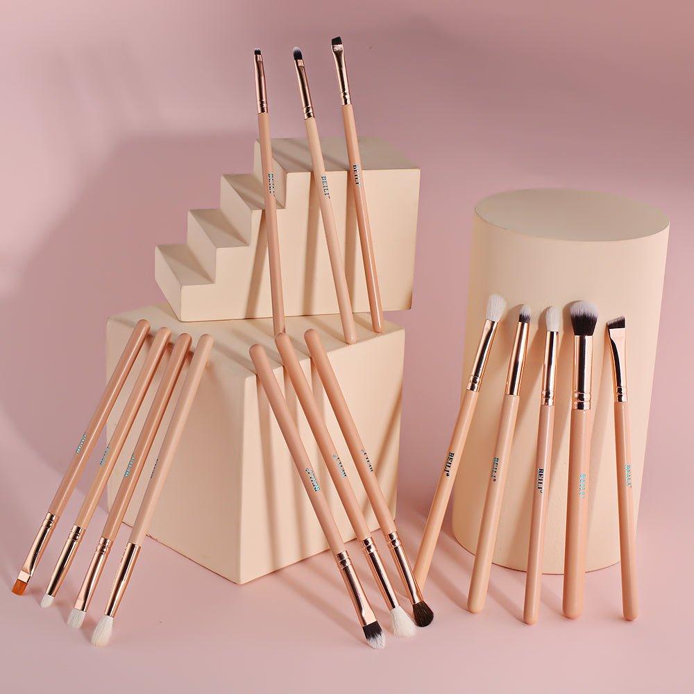 BEILI 15/19Pcs Rose Gold Eye Brush Set FE15/FE19 - BEILI Official Shop