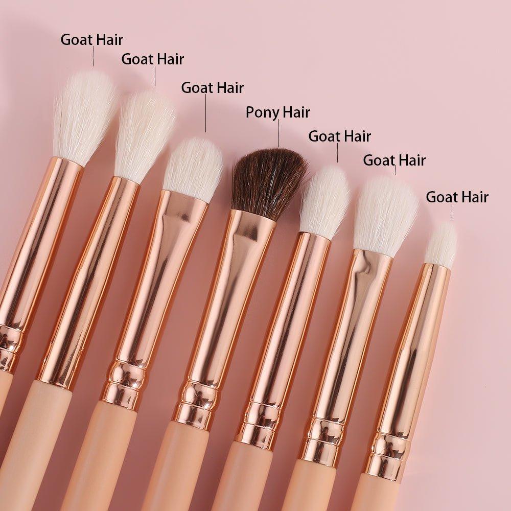 BEILI 15/19Pcs Rose Gold Eye Brush Set FE15/FE19 - BEILI Official Shop