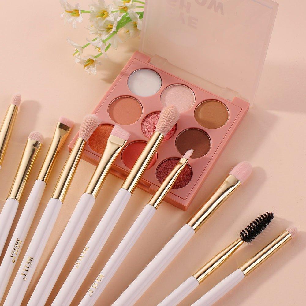 BEILI 15Pcs Premium Pink Vegan Makeup Brush Set WG15/WG15T With Holder - BEILI Official Shop