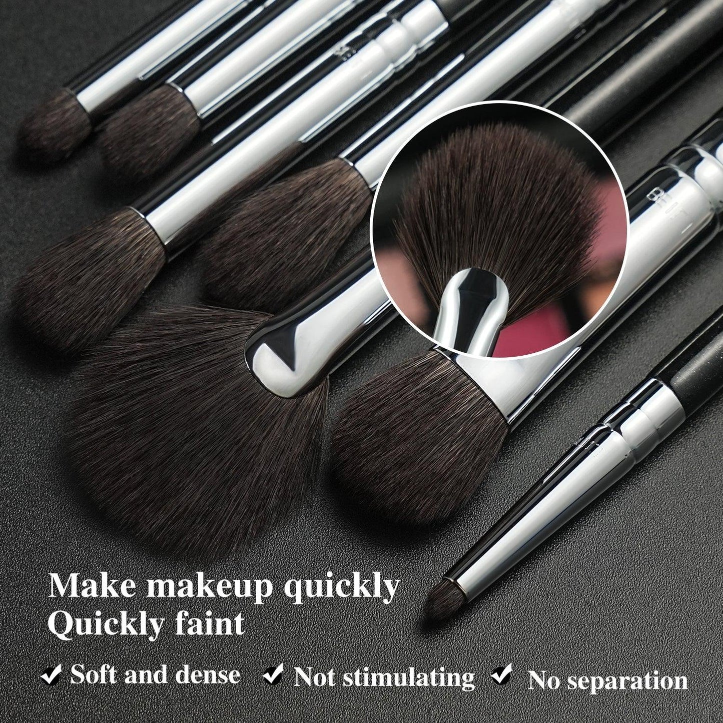 BEILI 17Pcs Eye Makeup Brush Set Wool Premium Professionals NE17 - BEILI Official Shop